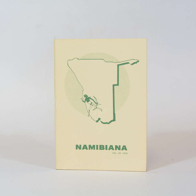 Namibiana. Communications of the ethno-Historical Study Group. Vol I (2) - SWA Scientific Society