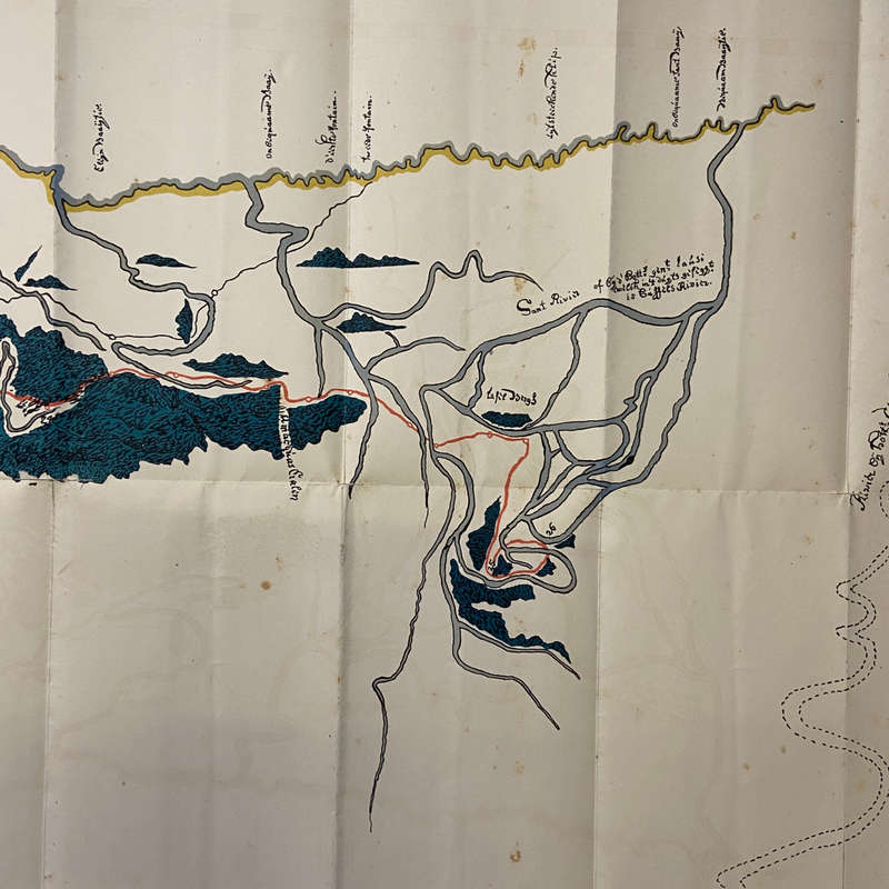 Report upon the Archives of the Cape Colonynamely a folding map of the Journey of Simon van de...