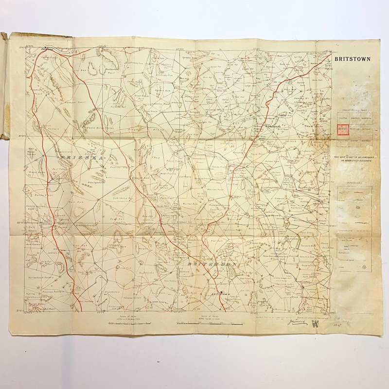 Britstown - Folding Map -