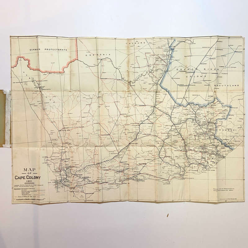 Map of the Cape Colony - Folding Map - Casgrain, Capt. R.H Du R