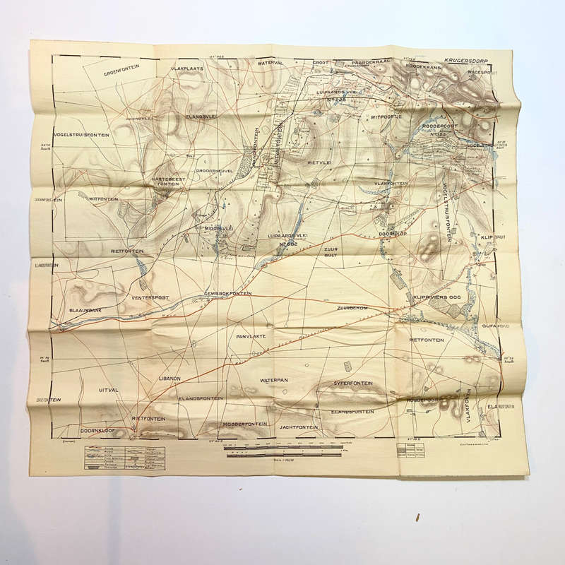 Vereeniging to Pretoria - Krugersdorp Section - Folding Map -
