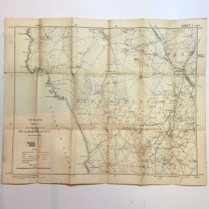Cape & Malmesbury Districts - Folding Map - Casgrain, Capt.