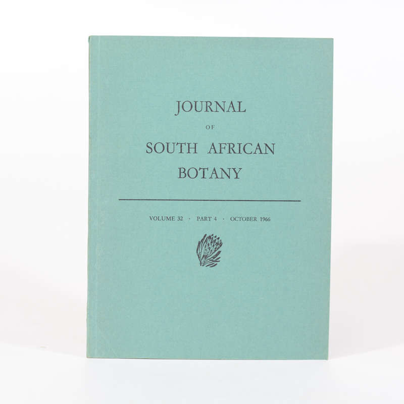 Journal of South African Botany. Vol. 32. Part 4 - Rycroft, H B (Editor)