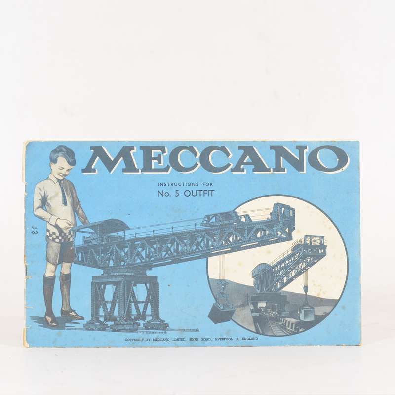 Meccano Instructions for No. 5 Outfit. - Meccano