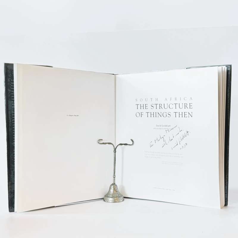 South Africa. The Structure of Things Then (Inscribed) - Goldblatt, David