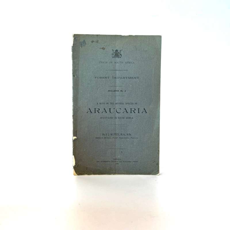 Araucaria. Bulletin No. 6. Forest Department - Kotze, J J