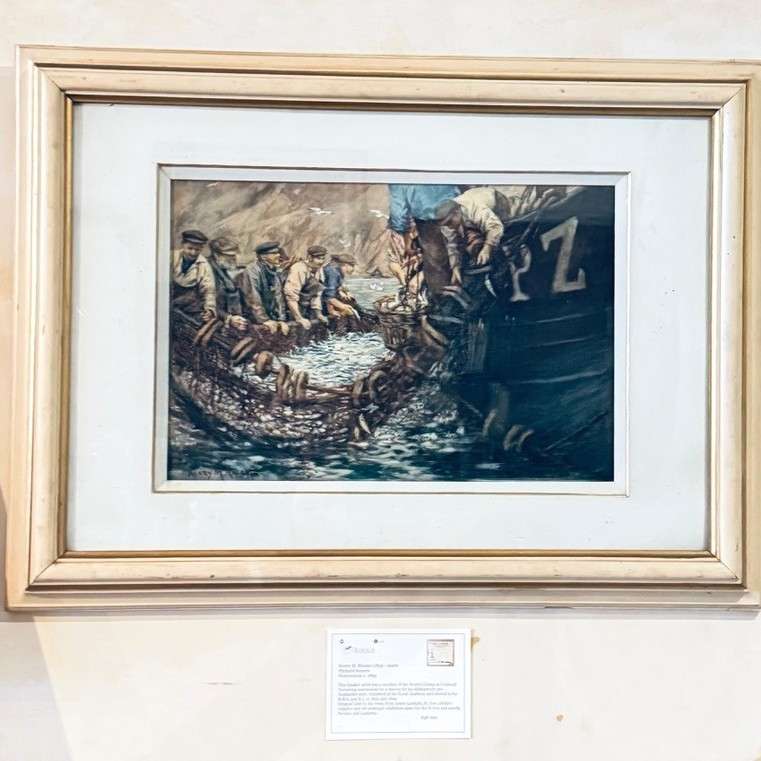 The Pilchard Seiners - Watercolour - Rheam, Henry M.