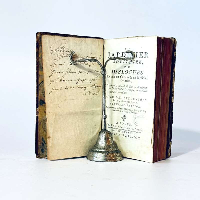 Le Jardinier Solitaire, ou Dialogues Entre un Curieux & un Jardinier Solitaire Contenant la metho...