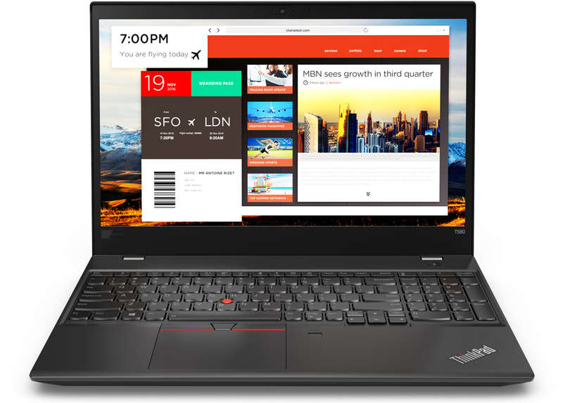 Refurbished Lenovo ThinkPad T580 Laptop Intel Core i7-8th Gen 16GB Memory 512GB SSD