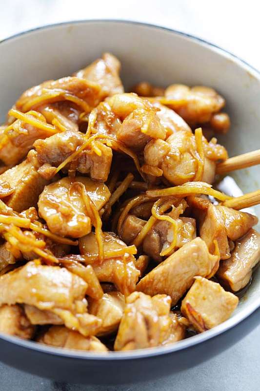 Easy Sesame Oil Chicken - Rasa Malaysia