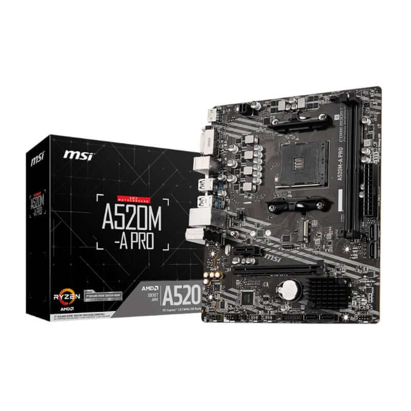 MSI A520M-A PRO AMD AM4 MATX Gaming motherboard