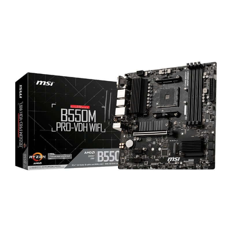 MSI b550m pro-vdh wifi AMD AM4 MATX