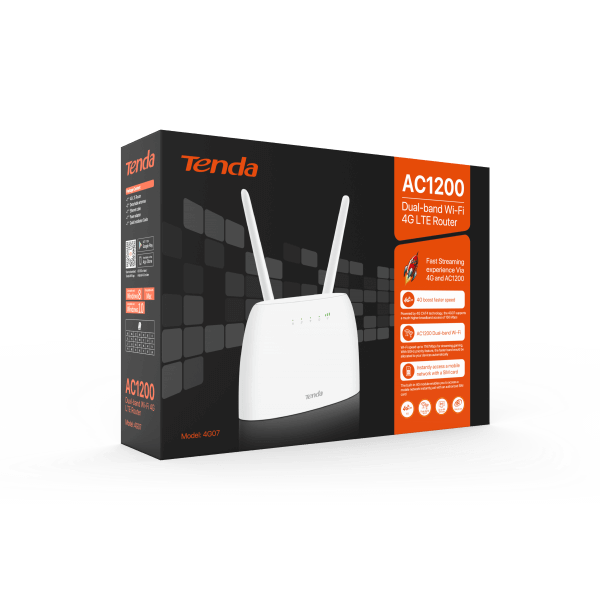 Tenda AC1200 Dual-Band Wi-Fi 4G LTE Router