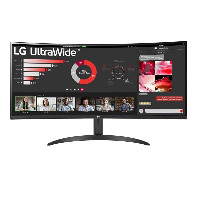 LG UltraWide 34 QHD VA Curved Monitor 100Hz