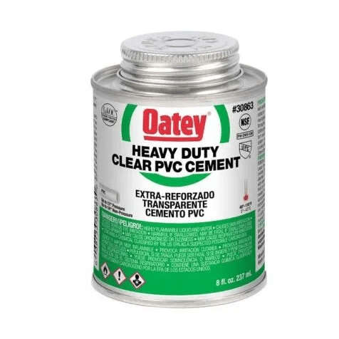 Oatey Heavy Duty PVC Cement 237ml - PVC Glue