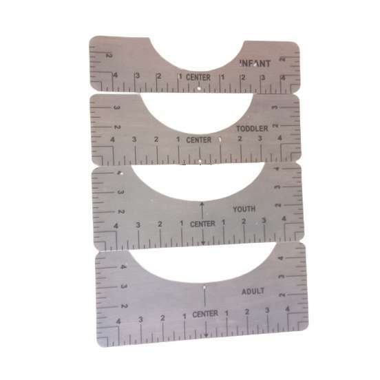 T Shirt Alignment Ruler Set
