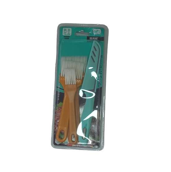Kitchen Knife and Brush Set
