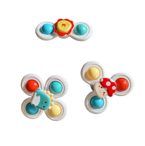 Rotating suction cup figet spinner