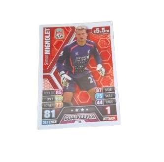 Topps Match Attax 2013-14 Premier League - Liverpool - Simon Mignolet
