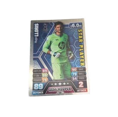 Match Attax 2013-2014 Star Player Card No 307 Hugo Lloris - Tottenham