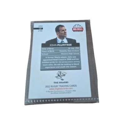 John Plumtree - Coach - Big Ball Trading Cards