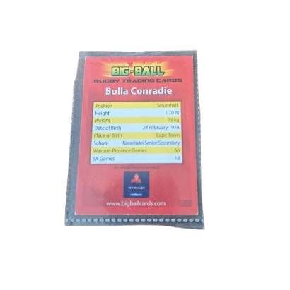 Bolla Conradie - Big Ball Rugby Trading Cards