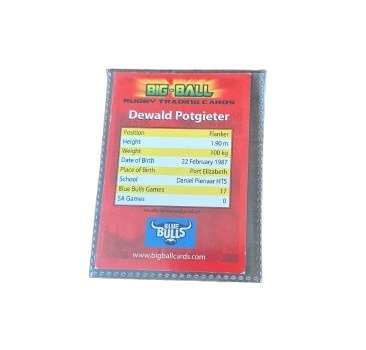 Dewald Potgieter - Big Ball Rugby Trading Cards