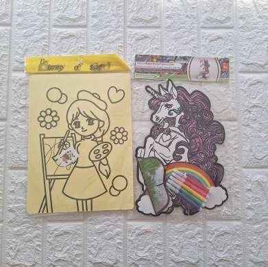 Velvet Unicorn stand up to color and Sandart