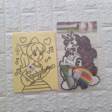 Velvet Unicorn stand up to color and Sandart