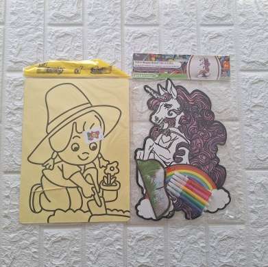 Velvet Unicorn stand up to color and Sandart