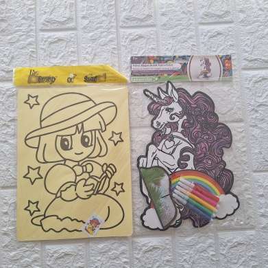 Velvet Unicorn stand up to color and Sandart