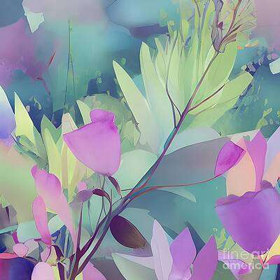 Cyclamen and a Touch of Green [d]