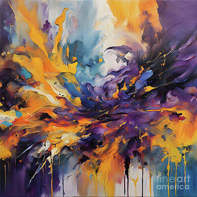 Interplay of Purple and Yellow Hues [d]