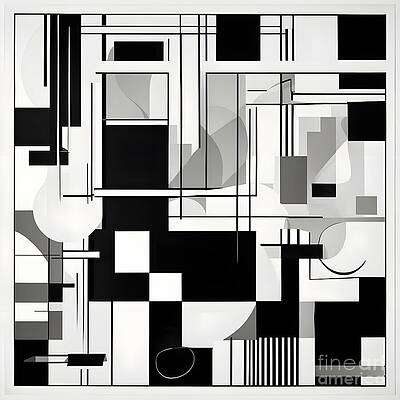 Monochromatic Geometrical Composition [d]