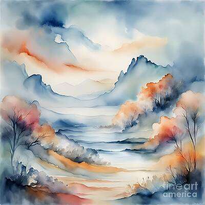 Warm Tones of Autumn Foliage Contrast with Cool Hues [d]