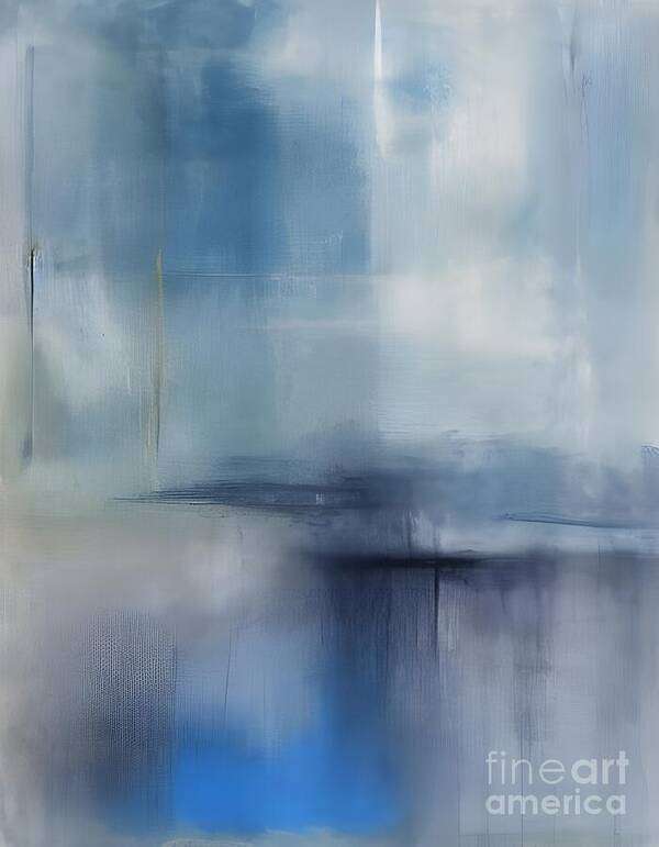 Abstract Art Print featuring the digital art Subtle Gradients by Jennifer Van Niekerk