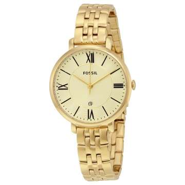 Fossil Jacqueline Champagne Dial Gold-tone Ladies Watch