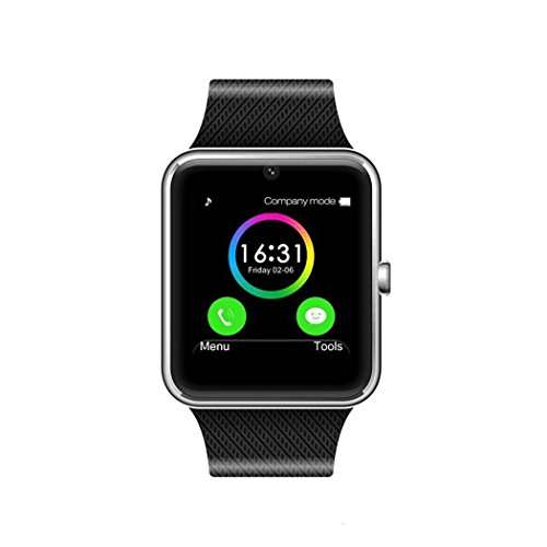 Beverly Smart Watch MSRM Water Resistant Watch Anti Lost and Handfree for Android, Silver
