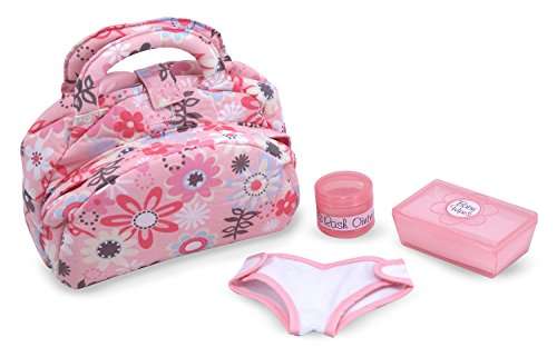Melissa & Doug Mine to Love Doll Diaper Changing Set With Bag, Wipes, Accessories (7 pcs)
