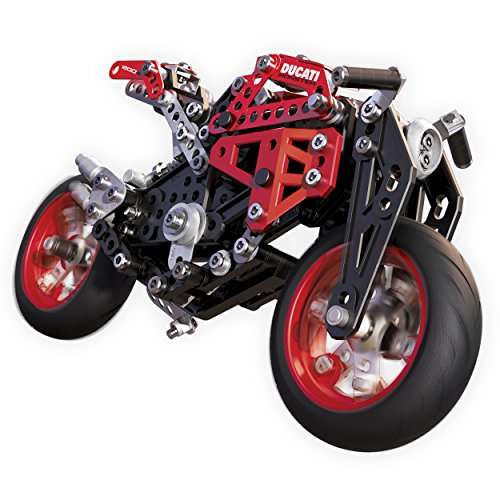Meccano Ducati Monster 1200s Model Building Set, 292 Pieces, For Ages 10+, STEM Construction Educati