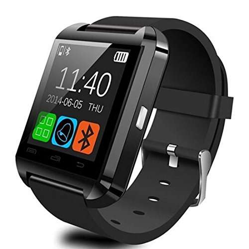 Eeoo BLACK Bluetooth 4.0 Smart Watch WristWatch Fit for Smartphones Android Samsung Sony Blackberry