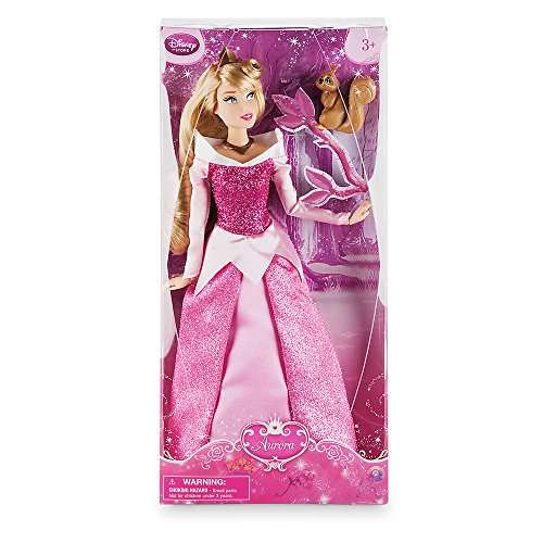 DISNEY STORE AURORA 12" CLASSIC DOLL WITH SQUIRREL