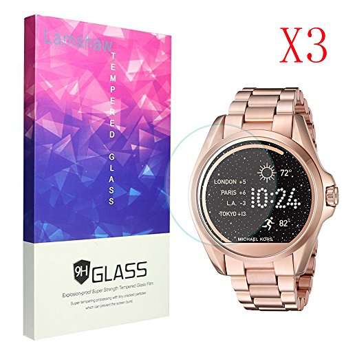 Michael Kors Screen Protector, Lamshaw 9H Tempered Glass Screen Protector for Michael Kors MKT5001 S