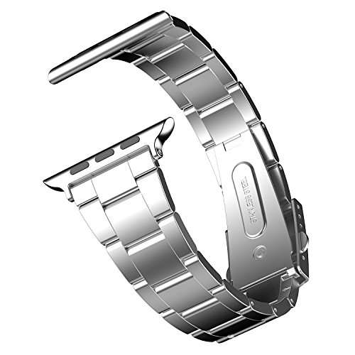 Apple Watch Band, JETech 38mm Stainless Steel Strap Wrist Band Replacement w/ Metal Clasp for Apple