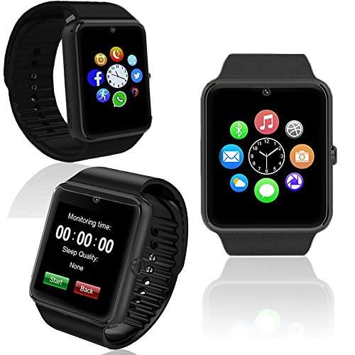 Indigi Fashionable GT8 Gear Smart Watch and Phone Bluetooth Sync Pedometer w/ Fitness tracker and Re