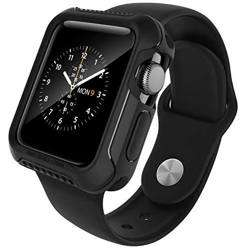 Apple Watch Series 2 38mm Case, Caseology [Vault Series] Flexible Slim Rugged Protective TPU Case [M
