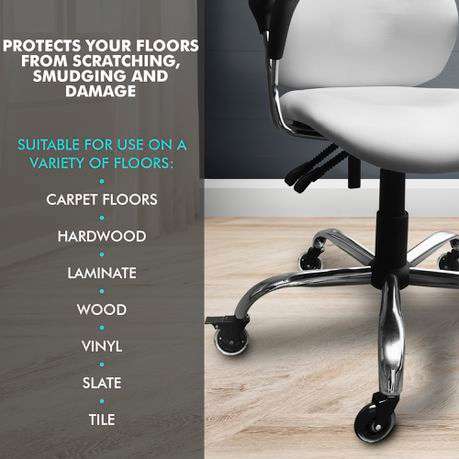 Office Floor Protector - Office Chair Castor Wheels - Ergonomic Office