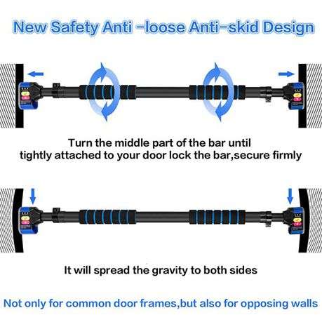 Pull up Bar - Multi-Function Exercise Bar - 6 in 1 - Blue