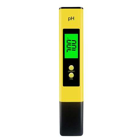 pH Meter Pen -Digital LCD - Batteries & Case included - Water Reader Tester- Yellow