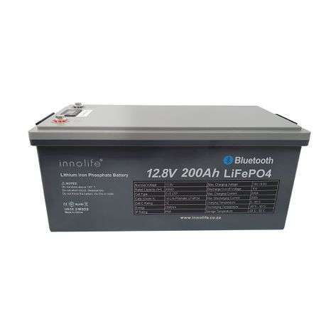 12V 200Ah LiFePO4 Lithium Ion Battery - Bluetooth - Lithium Iron Phosphate